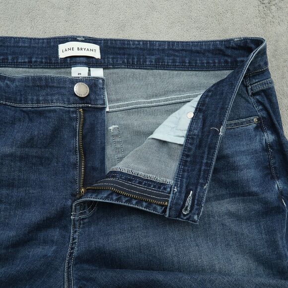 Lane Bryant Jeans Womens Size 20 Blue Mid-Rise Flex Girlfriend Crop 24.5" Inseam - Picture 3 of 16